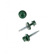Саморез КР св. 4,8х28 RAL-6005 (тёмно-зеленый) (300 шт) - ведро ( 1,584 кг) | 127871 | Tech-KREP