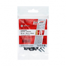 Саморез ШСММ 4,2х16 т.кор. KP RAL 8017 (20 шт) - пакет ( 0,036 кг) | 125488 | Tech-KREP