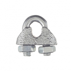 Зажим троса дугообразный 3 мм DIN 741 (2 шт) - ярлык ( 0,031 кг) | 102735 | Tech-KREP