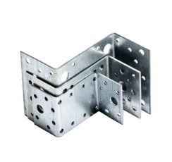 Уголок крепежный Z-образный 35х70х35х55х2, оцинкованный - накл. | 124397 | Tech-KREP