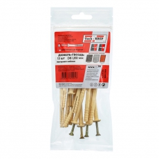 Дюбель-гвоздь 6L60 гриб. манжета (нейлон) (12 шт) - пакет ( 0,065 кг) | 102939 | Tech-KREP