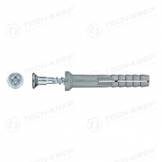 Дюбель- гвоздь 6х40 пот. (полипропилен) 300 шт - пакет ( 1,005 кг) | 125575 | Tech-KREP