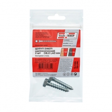 Болт DIN 571 сантехнический оцинк 8х40 (2 шт) - пакет ( 0,033 кг) | 102586 | Tech-KREP