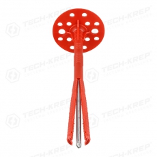 Дюбель для теплоизоляции с мет. гвоздём 10х200 (25 шт) - пакет ( 1,157 кг) | 102051 | Tech-KREP