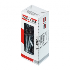 Саморез КР св. 4,8х70 RAL-8019 (коричневый) (30 шт) - коробка ( 0,277 кг) | 124651 | Tech-KREP