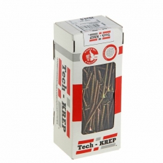 Саморезы универсальные 70х4,0 мм (150 шт) желтые - коробка с окном ( 0,525 кг) | 102249 | Tech-KREP