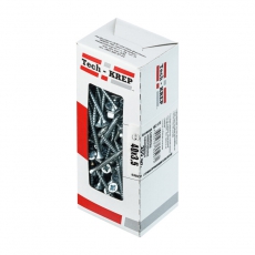 Саморезы универсальные 80х6,0 мм (75 шт) желтые - коробка с окном ( 0,686 кг) | 102273 | Tech-KREP