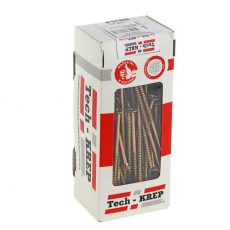 Саморезы универсальные 100х5,0 мм (100 шт) желтые - коробка с окном ( 0,776 кг) | 102268 | Tech-KREP