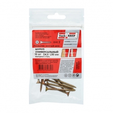 Саморез ШУж 4,5х50 пот. гол. (10 шт) - пакет ( 0,035 кг) | 102504 | Tech-KREP