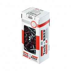 Саморез КР св. 4,8х51 RAL-3005 (винно-красный) (60 шт) - коробка ( 0,45 кг) | 125553 | Tech-KREP