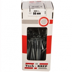 Гвоздь ершеный оцинк. 90 (600 г) - коробка | 124602 | Tech-KREP