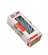 Болт DIN 571 сантехнический оцинк 8х80 (20шт) - коробка с ок. Tech-Kr ( 0,513 кг) | 126557 | Tech-KREP