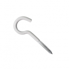 Шуруп-полукольцо 2,3х11х25 бел (4 шт)- пакет | 143546 | Tech-KREP