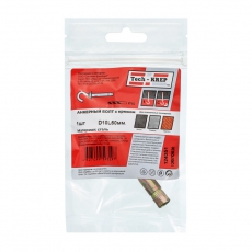 Анкерный болт с крюком 10х60 (1 шт) - пакет ( 0,052 кг) | 124351 | Tech-KREP