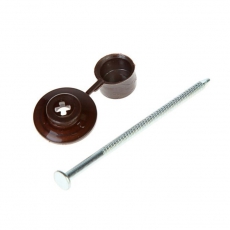 Гвозди кровельные для ондулина 70 мм, шляпка коричневая (100 шт) - пакет ( 0,52501 кг) | 151916 | Tech-KREP