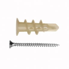 Анкер (дюбель) DRIVA NYLON с шурупом (6 шт) - пакет Tech- Krep ( 0,02299 кг) | 142473 | Tech-KREP