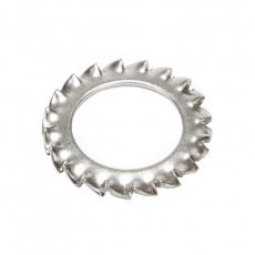 Шайба DIN6798А стопорная М4 нерж.ст. А2(10 шт.) - пакет | 141776 | Tech-KREP