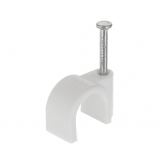 Скоба для кабеля круглая А12 мм (30 шт) - пакет | 103652 | Tech-KREP