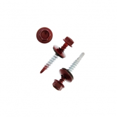 Саморез КР св. 4,8х35 RAL-3011 (тёмно-красный) (250 шт) - ведро ( 1,478 кг) | 103183 | Tech-KREP