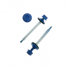 Саморез КР св. 4,8х51 RAL-5005 (насыщенный синий) (200 шт) - ведро ( 1,462 кг) | 113536 | Tech-KREP