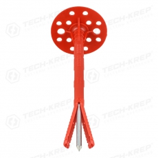 Дюбель для теплоизоляции с мет. гвоздём (IZM) 10х180 (500 шт) - накл. ( 21,54 кг) | 124881 | Tech-KREP