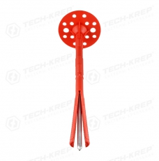 Дюбель для теплоизоляции 10х260 с металлическим гвоздём с термоголовой (200 шт.) ( 11,595 кг) | 130100 | Tech-KREP