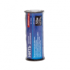 Нить крученая ПП 1,3 мм двухпрядная, черная, 50 м | 139900 | Tech-KREP