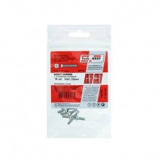 Винт DIN965 с потайной головкой оцинк. М4х10 (10 шт) - пакет ( 0,016 кг) | 102988 | Tech-KREP