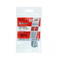 Винт DIN965 с потайной головкой оцинк. М5х80 (4 шт) - пакет ( 0,041 кг) | 103000 | Tech-KREP