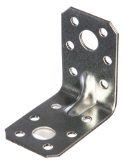 Уголок крепежный усиленный 60х60х45х2, оцинкованный - накл. | 141937 | Tech-KREP