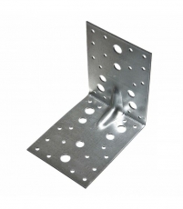 Уголок крепежный усиленный 130х130х100х2, оцинкованный - накл. | 128091 | Tech-KREP