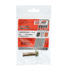 Анкерный болт с гайкой 10х40 (1 шт) - пакет ( 0,028 кг) | 103918 | Tech-KREP