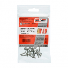Саморез ШСММ св. 4,2х16 (16 шт) - пакет ( 0,027 кг) | 102398 | Tech-KREP