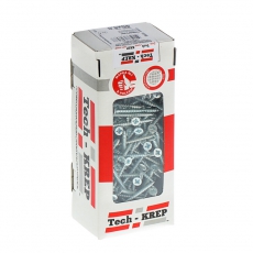 Саморезы универсальные 45х4,0 мм (200 шт) оцинкованные - коробка с окном ( 0,475 кг) | 102183 | Tech-KREP