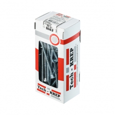 Саморезы универсальные 90х6,0 мм (50 шт) оцинкованные - коробка с окном ( 0,547 кг) | 102211 | Tech-KREP