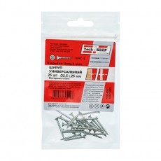 Саморез ШУц 2,5х25 пот. гол. (25 шт) - пакет ( 0,015 кг) | 102407 | Tech-KREP