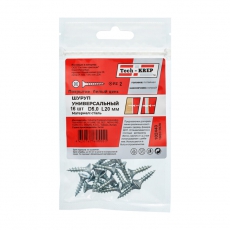 Саморез ШУц 5,0х20 пот. гол. (16 шт) - пакет ( 0,033 кг) | 102443 | Tech-KREP