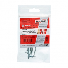 Саморез ШУц 5,0х70 пот. гол. (6 шт) - пакет ( 0,036 кг) | 102450 | Tech-KREP