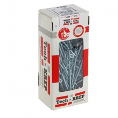 Саморезы универсальные 70х4,0 мм (150 шт) оцинкованные - коробка с окном ( 0,536 кг) | 102186 | Tech-KREP