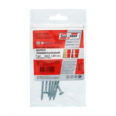 Саморез ШУц 4,5х60 пот. гол. (7 шт) - пакет ( 0,03 кг) | 102442 | Tech-KREP