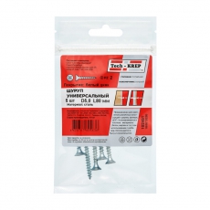 Саморез ШУц 5,0х80 пот. гол. (5 шт) - пакет ( 0,035 кг) | 102451 | Tech-KREP