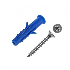 Саморез ШУц 3,5х40 пот. гол. + дюбель 6х30 (100 шт) - пакет ( 0,224 кг) | 112936 | Tech-KREP