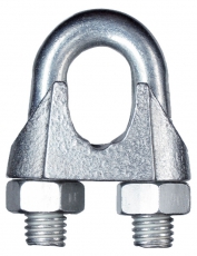 Зажим троса дугообразный 10 мм DIN 741 (2 шт) - ярлык ( 0,133 кг) | 102739 | Tech-KREP