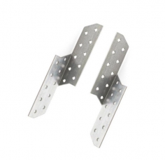 Держатель балки левый 190х40х40х2, оцинкованный - накл. | 141973 | Tech-KREP