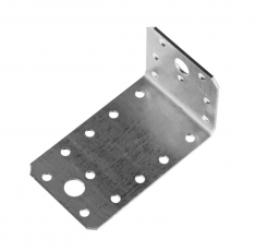 Уголок крепежный ассиметричный 40х40х140х2, оцинкованный - накл. | 128092 | Tech-KREP