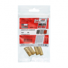 Анкер забиваемый латунный М8 (4 шт) - пакет ( 0,035 кг) | 106746 | Tech-KREP
