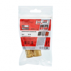 Анкер забиваемый латунный М16 (2 шт) - пакет ( 0,087 кг) | 140603 | Tech-KREP