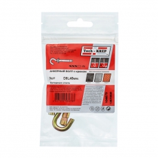 Анкерный болт с крюком 8х45 (3 шт) - пакет ( 0,074 кг) | 104679 | Tech-KREP