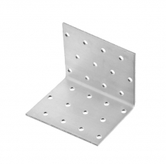 Уголок крепежный равносторонний 80х50х50x2, оцинкованный - накл. | 142002 | Tech-KREP