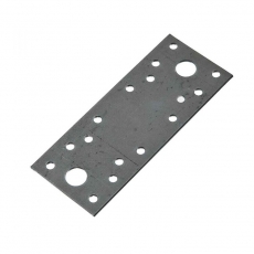 Пластина крепежная 140х55х2, оцинкованная - накл. | 124441 | Tech-KREP